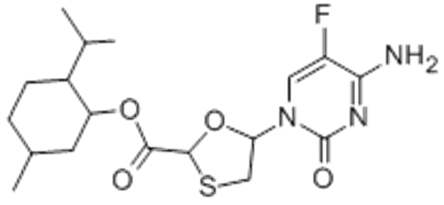 5-(4-Amino-5-fluoro-2-oxo-1(2H)-pyrimidinyl)-1,3-oxathiolane-2-carboxylic acid 5-methyl-2-(1-methylethyl)cyclohexyl ester CAS 147126-75-8