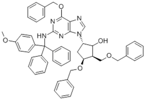 (2R,3S,5S)-3-(Benzyloxy)-5-[2-[[(4-methoxyphenyl)diphenylmethyl]amino]-6-(phenylmethoxy)-9H-purin-9-yl]-2-(benzyloxymethyl)cyclopentanol CAS 142217-78-5