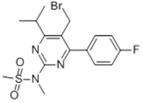 5-(Bromomethyl)-4-(4-fluorophenyl)-6-isopropyl-2-[methyl(methylsulfonyl)amino]pyrimidine CAS 799842-07-2