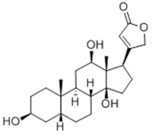 Card-20(22)-enolide,3,12,14-trihydroxy-,( 57362803, 57276292,3b,5b,12b) CAS 1672-46-4