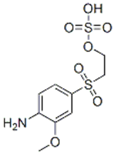 2-[(4-amino-3-methoxyphenyl)sulphonyl]ethyl hydrogen sulphate
 CAS 26672-22-0