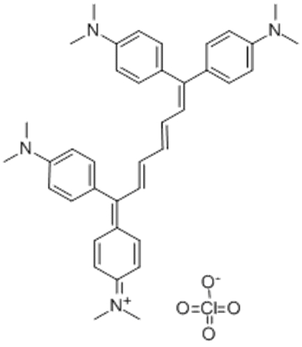 DIMETHYL[4-[1,7,7-TRIS(4-DIMETHYLAMINOPHENYL)-2,4,6-HEPTATRIENYLIDENE]-2,5-CYCLOHEXADIEN-1-YLIDENE]AMMONIUM PERCHLORATE CAS 34411-77-3