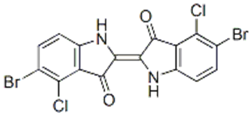 5-bromo-2-(5-bromo-4-chloro-1,3-dihydro-3-oxo-2H-indol-2-ylidene)-4-chloro-1,2-dihydro-3H-indol-3-one CAS 29245-44-1