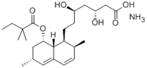 1-Naphthaleneheptanoicacid, 8-(2,2-dimethyl-1-oxobutoxy)-1,2,6,7,8,8a-hexahydro-b,d-dihydroxy-2,6-dimethyl-, ammonium salt (1:1),( 57352975, 57262911,bR,dR,1S,2S,6R,8S,8aR) CAS 139893-43-9