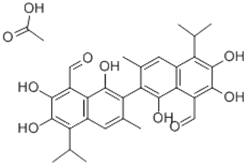 DL-Gossypol Methanoic Acid CAS 12542-36-8 Gossypol Acetate Online