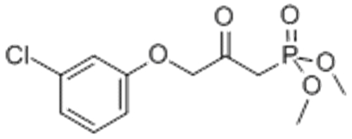 Phosphonic acid,[3-(3-chlorophenoxy)-2-oxopropyl]-, dimethyl ester (9CI) CAS 40665-94-9