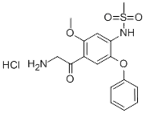 N-(4-(2-Aminoacetyl)-5-methoxy-2-phenoxyphenyl)methanesulfonamide hydrochloride CAS 149436-41-9