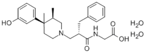 Glycine,N-[(2S)-2-[[(3R,4R)-4-(3-hydroxyphenyl)-3,4-dimethyl-1-piperidinyl]methyl]-1-oxo-3-phenylpropyl]-,hydrate CAS 170098-38-1