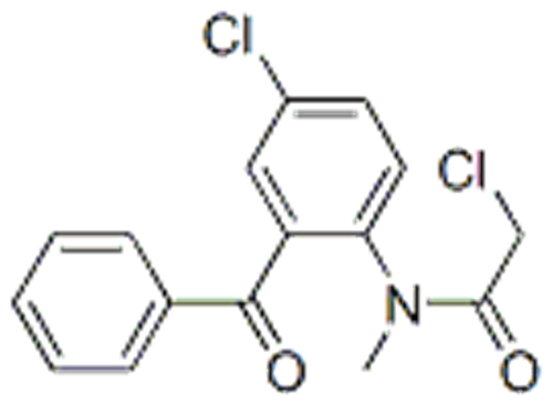 N-(2-benzoyl-4-chlorophenyl)-2-chloro-N-methylacetamide CAS 6021-21-2