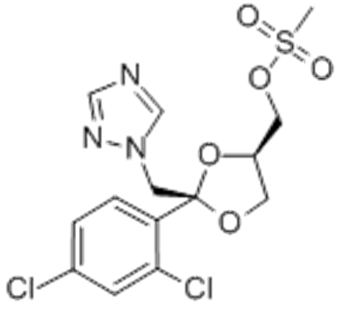 1,3-Dioxolane-4-methanol,2-(2,4-dichlorophenyl)-2-(1H-1,2,4-triazol-1-ylmethyl)-, 4-methanesulfonate,( 57366212, 57188101,2R,4R)-rel- CAS 67914-86-7 